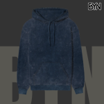 Acid Wash Noir Hoodie